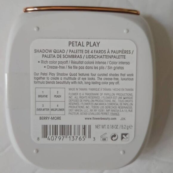 FLOWER by Drew Petal Play Shadow Quad Berry-More with One FLOWER Dual Ended Eyes - Picture 4 of 5